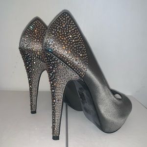 Glitter back heels